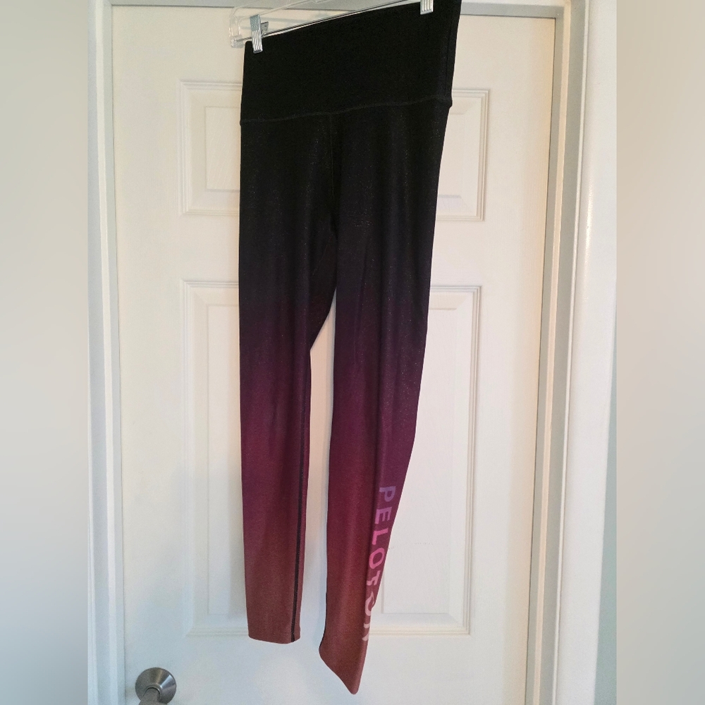 Peloton Ombre Black and Red Leggings